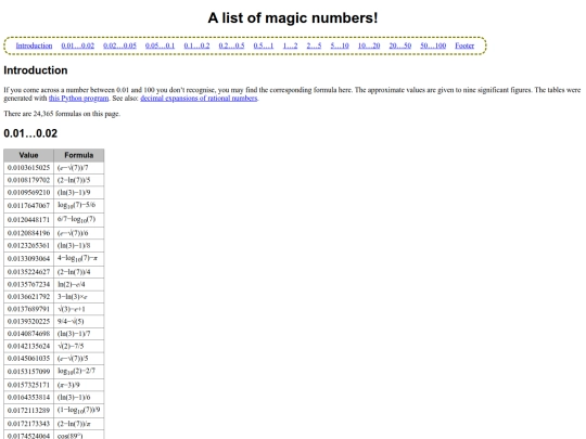 magicnumbers screenshot