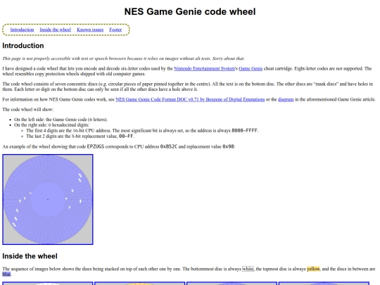 nes-genie-wheel screenshot