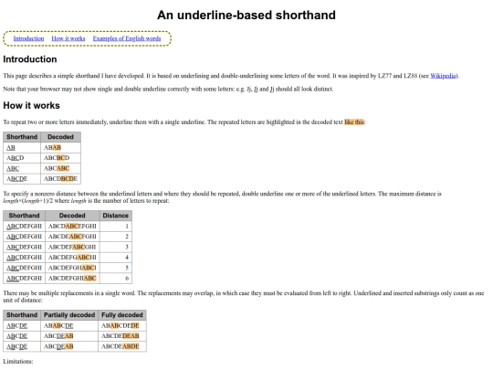 shorthand screenshot
