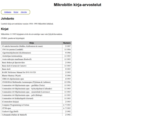 sisluett/mbkirja screenshot