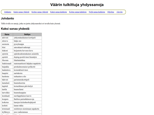 yhdyssana screenshot