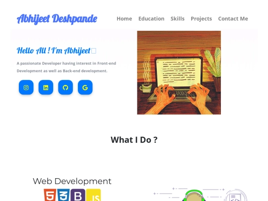 portfolio screenshot
