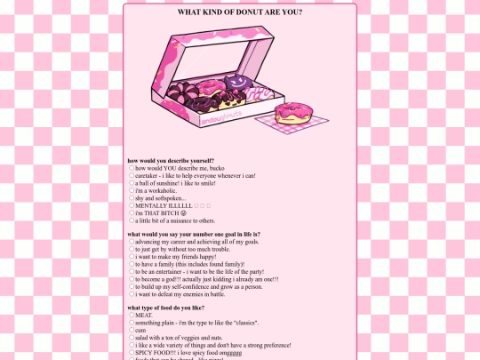 quiz/donutquiz screenshot