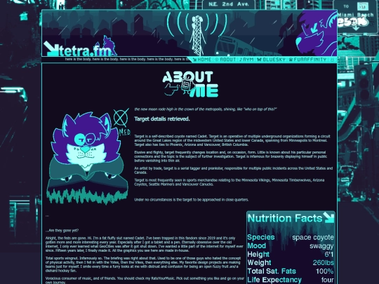 aboutme screenshot