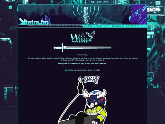writing screenshot