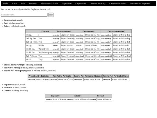 verbs/annor screenshot