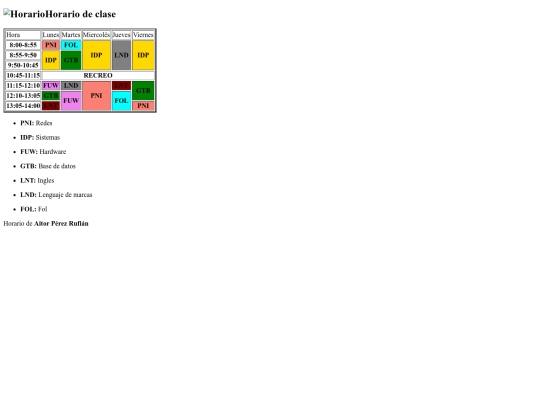 tarea 2.5/Horario Aitor screenshot