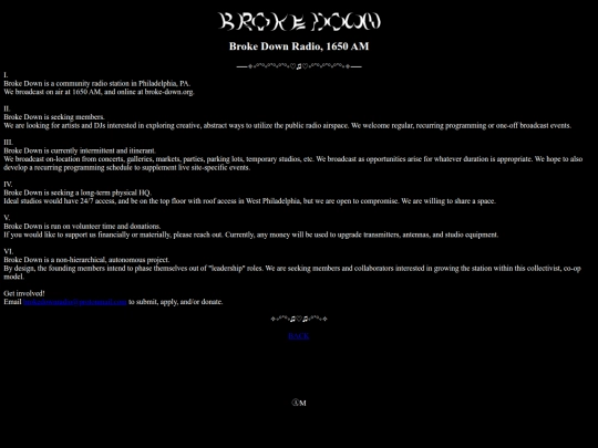 info screenshot