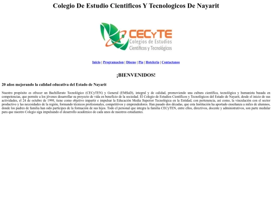 paginaweb screenshot