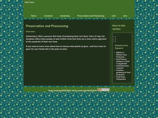 PreservationandProccessing screenshot