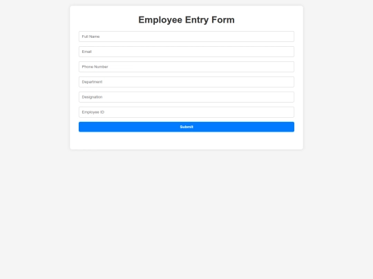 Employee screenshot