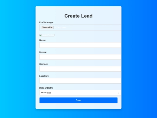 lead details screenshot