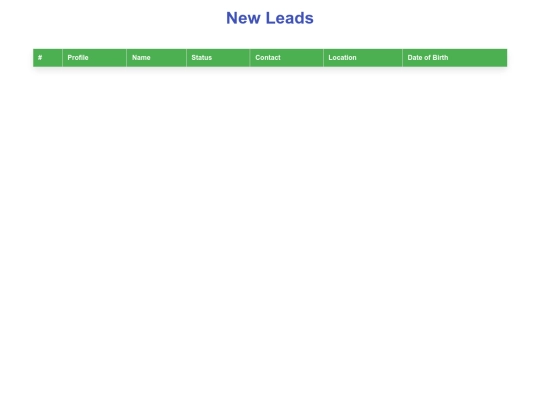 new leads screenshot