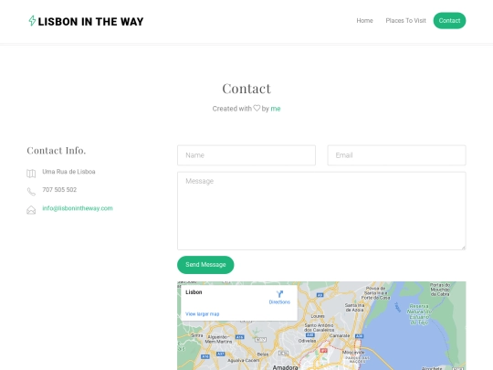 contact screenshot