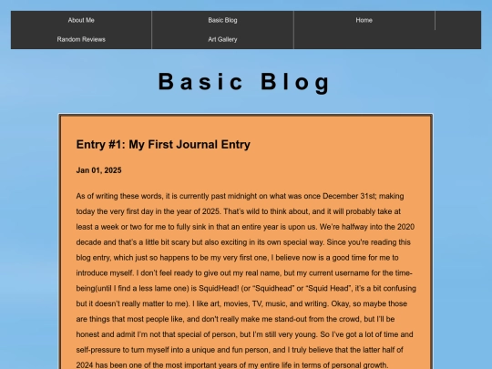 Basic_Blog screenshot