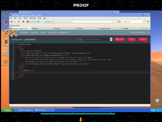 proof screenshot