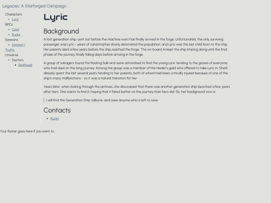 campaign/Characters/Lyric screenshot