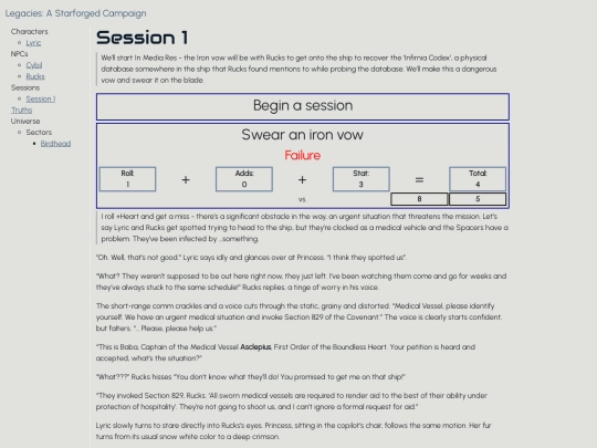 campaign/Sessions/Session 1 screenshot