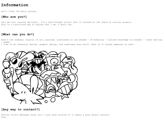 info screenshot