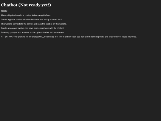 chatbot screenshot