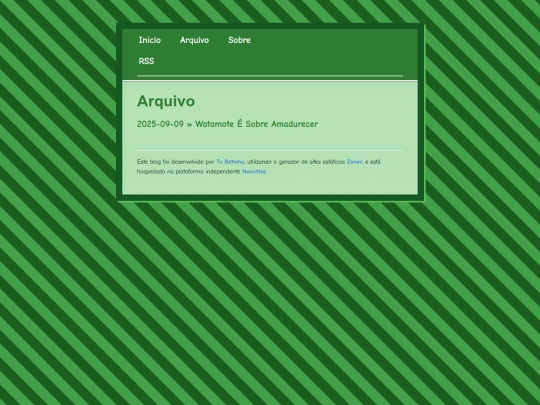blog/archive screenshot