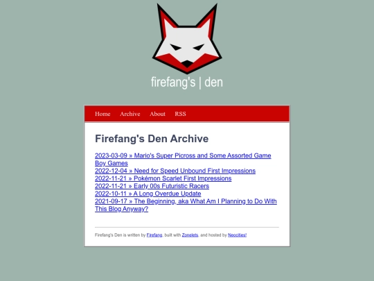 archive screenshot