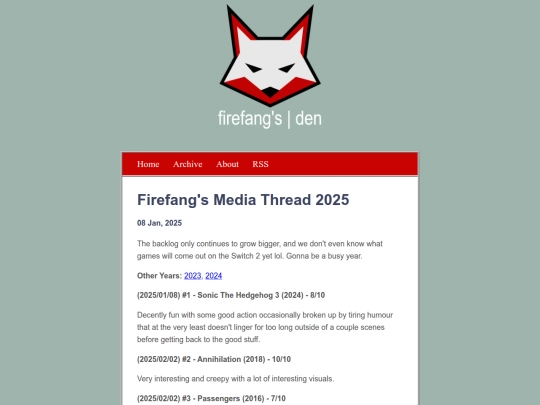 posts/2025-01-08-Firefang-Media-Thread-2025 screenshot