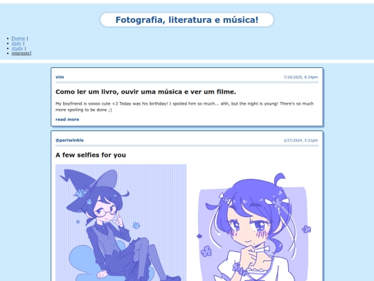 interests screenshot