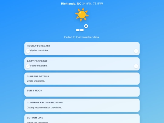 Weather screenshot
