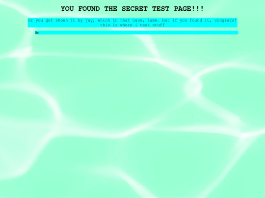test screenshot