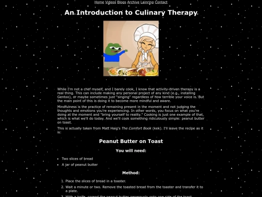 blogs/cooking screenshot