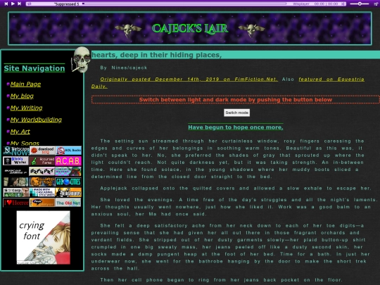 fanfiction/heartsdeep screenshot
