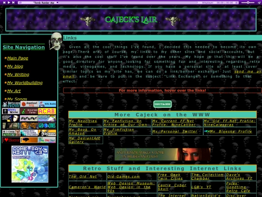 links screenshot