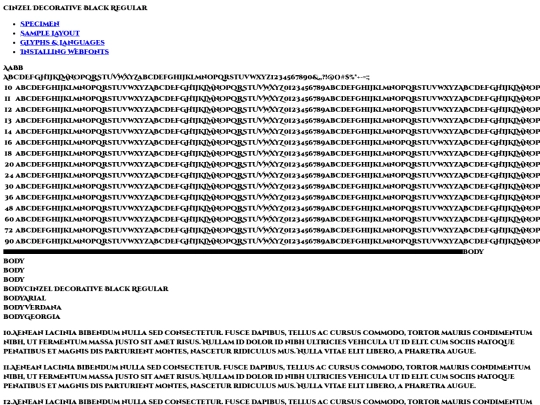 webfontkit-20230627-181748/cinzeldecorative-black-demo screenshot