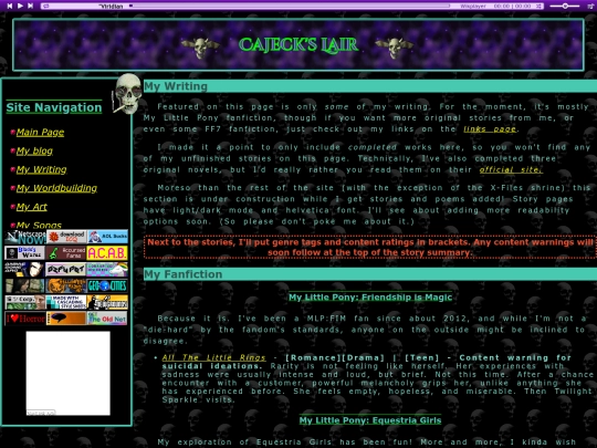 writing screenshot