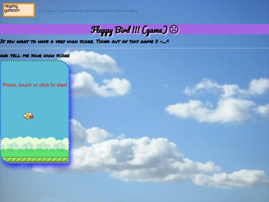 Games screenshot