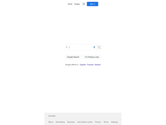 Google screenshot
