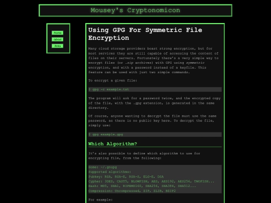 gpg-file-encryption screenshot