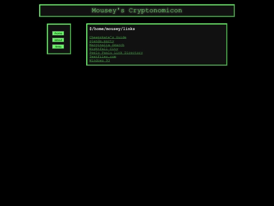 links screenshot