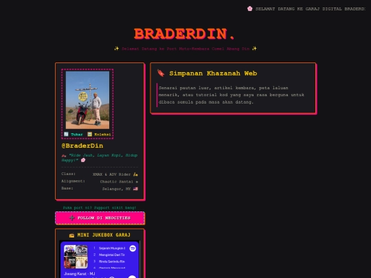bookmarks screenshot