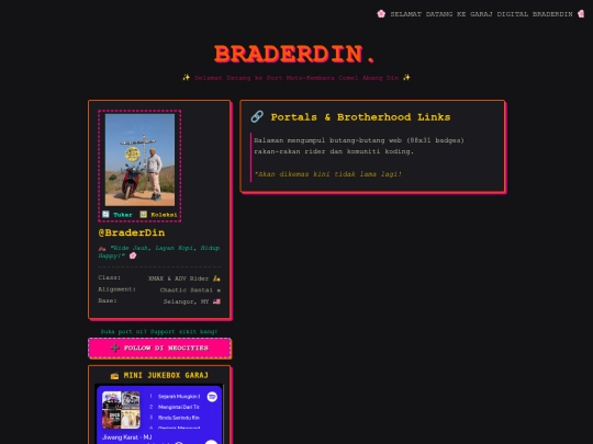 links screenshot