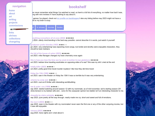 bookshelf screenshot