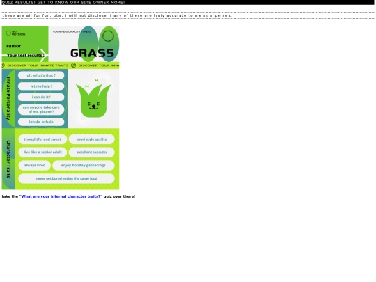 links/results screenshot