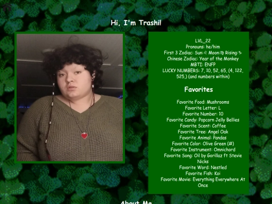 aboutme screenshot