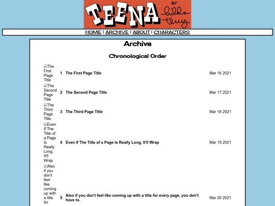 archive screenshot