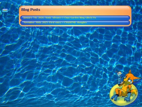 Blog screenshot