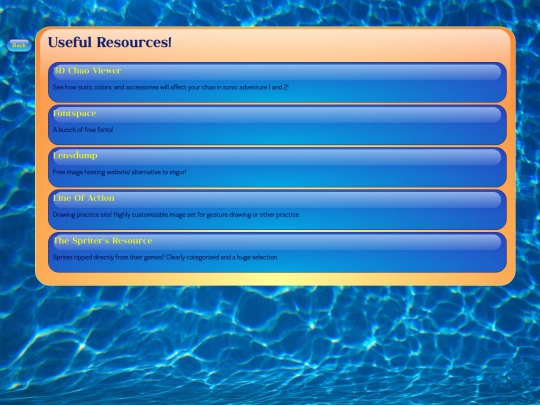 Resources screenshot