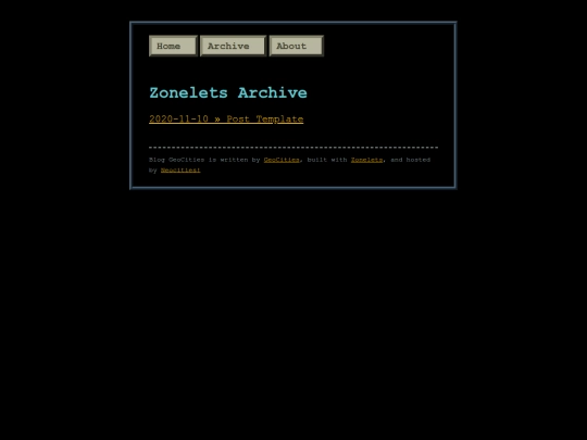 blog/archive screenshot