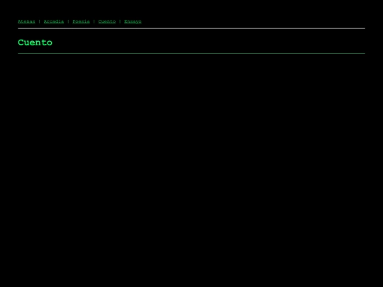 geocities/Athens/arcadia/cuento screenshot