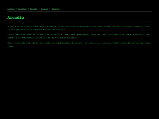 geocities/Athens/arcadia screenshot